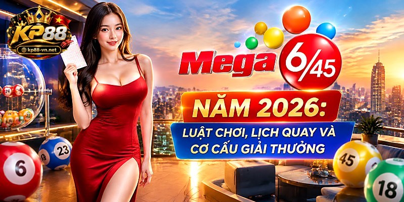 Mega 6/45 Năm 2026: Luật Chơi, Lịch Quay Và Cơ Cấu Giải Thưởng